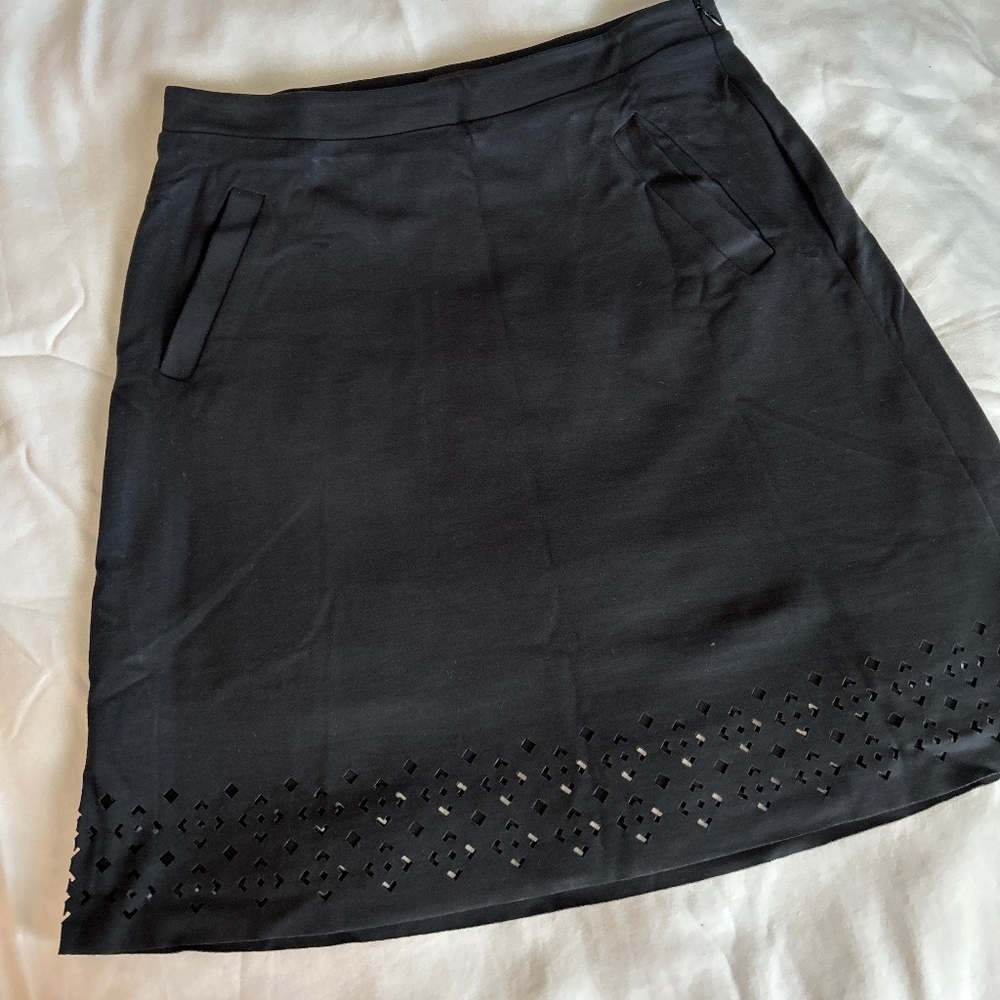 Black Aline cutout skirt